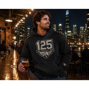 47 Chicago White Sox 125th Anniversary Hoodie Men's Large Black 1900-2025 NWT